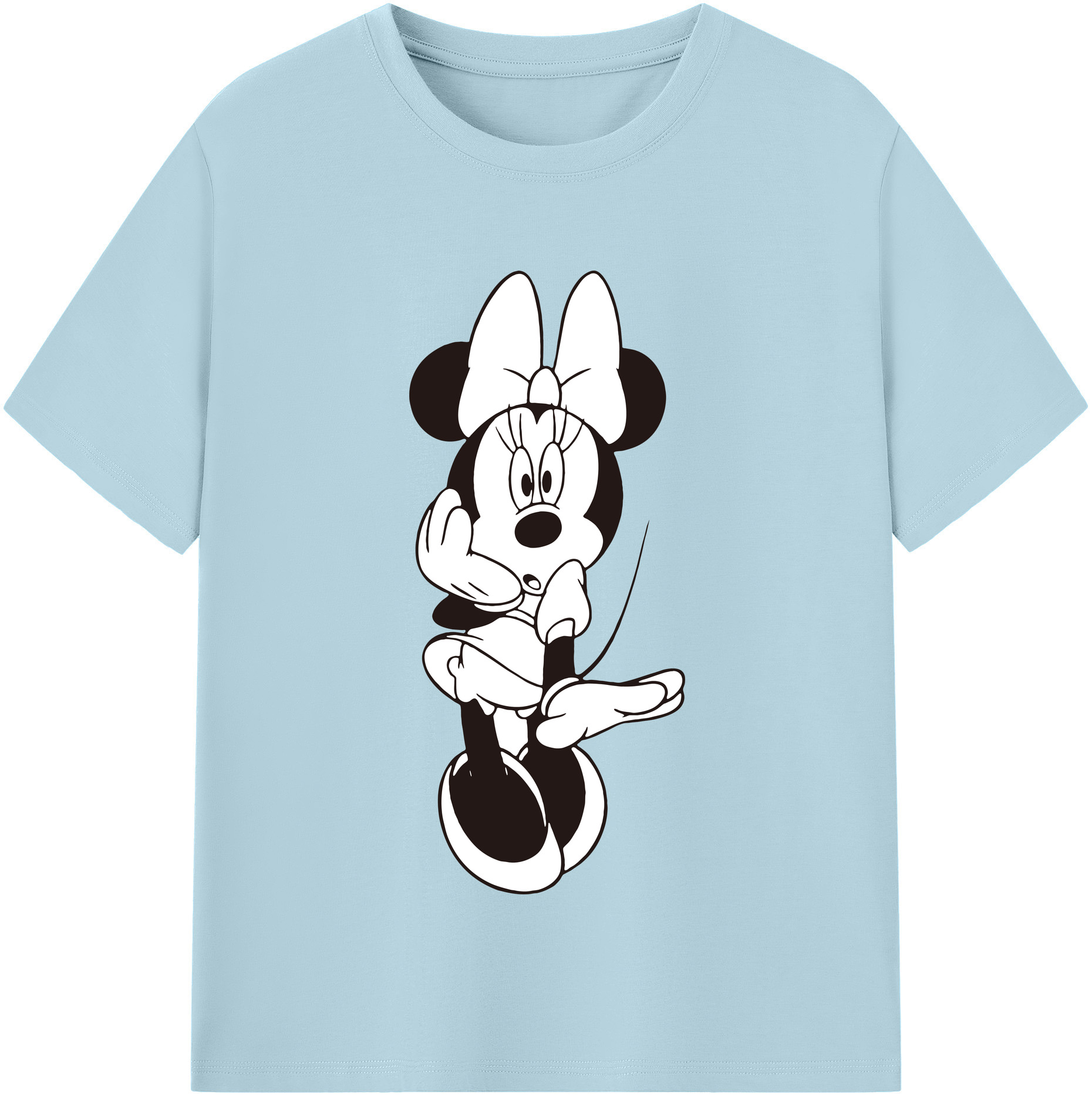 （画像用） ミッキーマウス Mickey Mouse 綿100％半袖Tシャツ（フロントプリント）